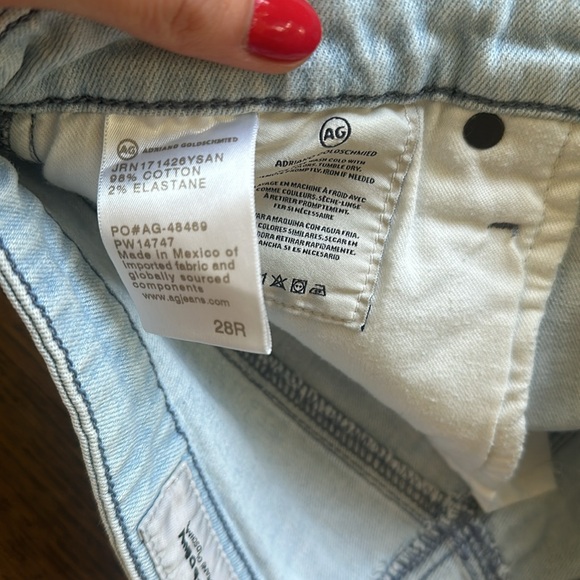 AG Hailey Cutoff Denim Shorts in 26 Years Sanguine - Picture 4 of 5